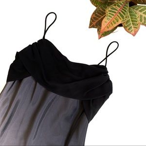 Betsy & Adam by Linda Bernell Black Evening Gown